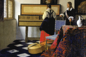 Vermeer: A Lady at the Virginals with a Gentleman